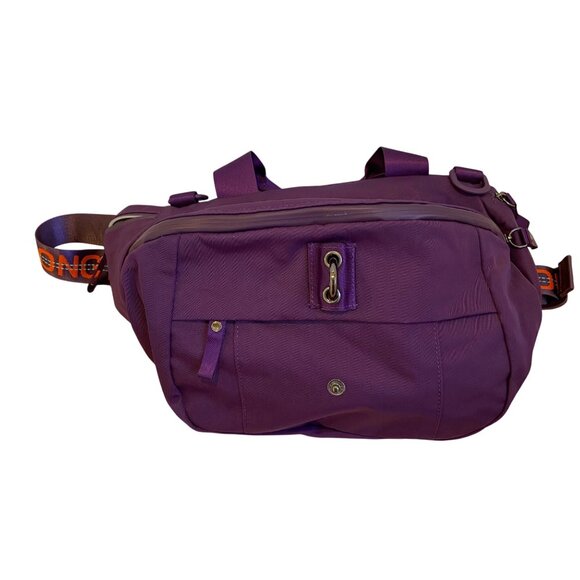 George Gina & Lucy Purple Nylon Crossbody Bag With "Stay Strong" Strap Multiple - Picture 2 of 16